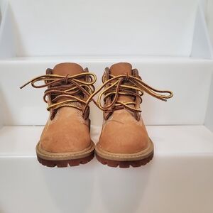 Timberland Premium 6" inch - Toddler Boots Wheat Nubuck (12809) Size 6